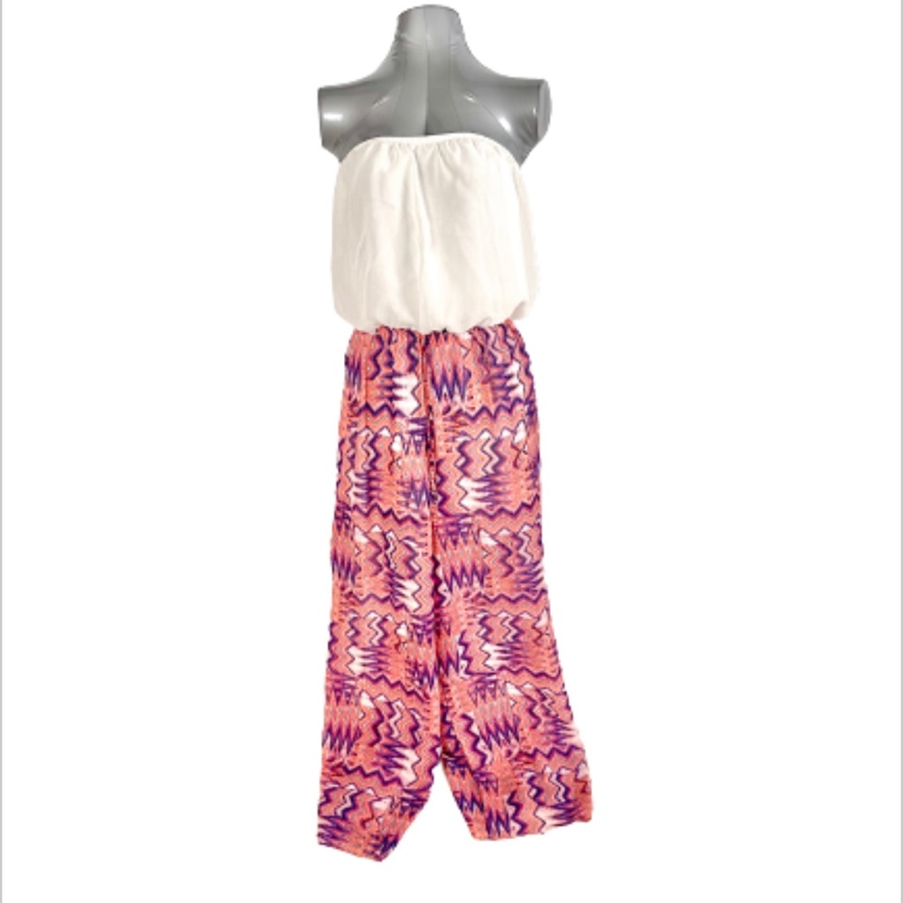 Long Strapless Tribal Pink Jumper